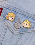 TotK Link & Zelda chibi enamel Pins