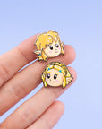 TotK Link & Zelda chibi enamel Pins