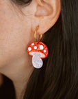 Mushroom earrings