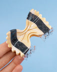 Farfalle bow tie pasta hair claw clip