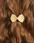 Farfalle bow tie pasta Alligator hair clip