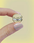 Macaron enamel pin
