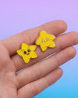 SAD GLITTER STAR PIN