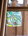 Monstera leaf corner Suncatcher Decal