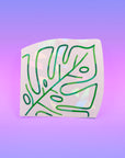 Monstera leaf corner Suncatcher Decal