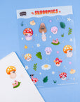 Shroomies clear Sticker sheet