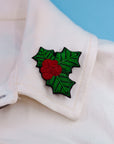 Holly Hand made Brooch