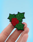 Holly Hand made Brooch