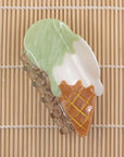 Matcha Vanilla Ice cream Hair claw - Big