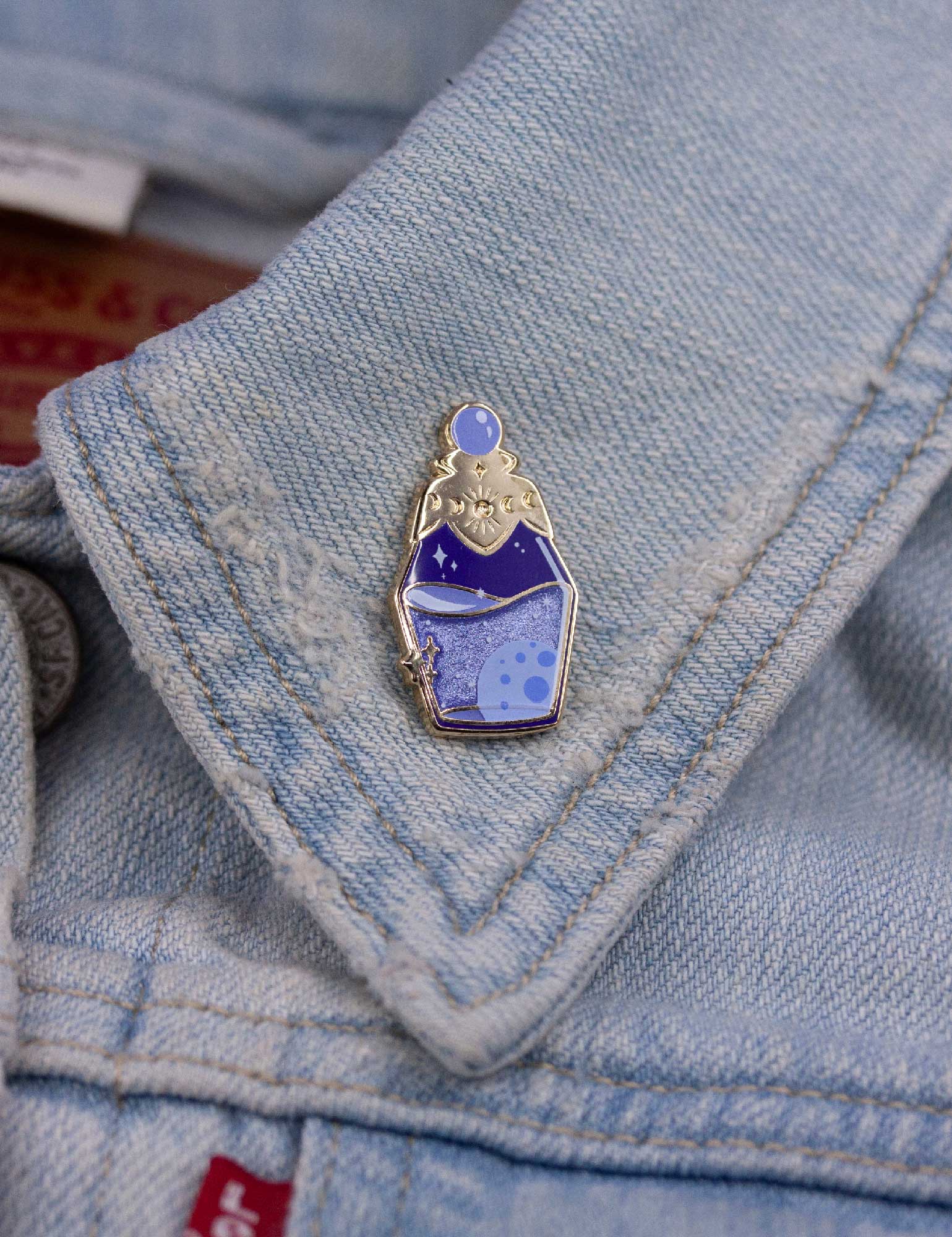 Moonwater potion enamel pin