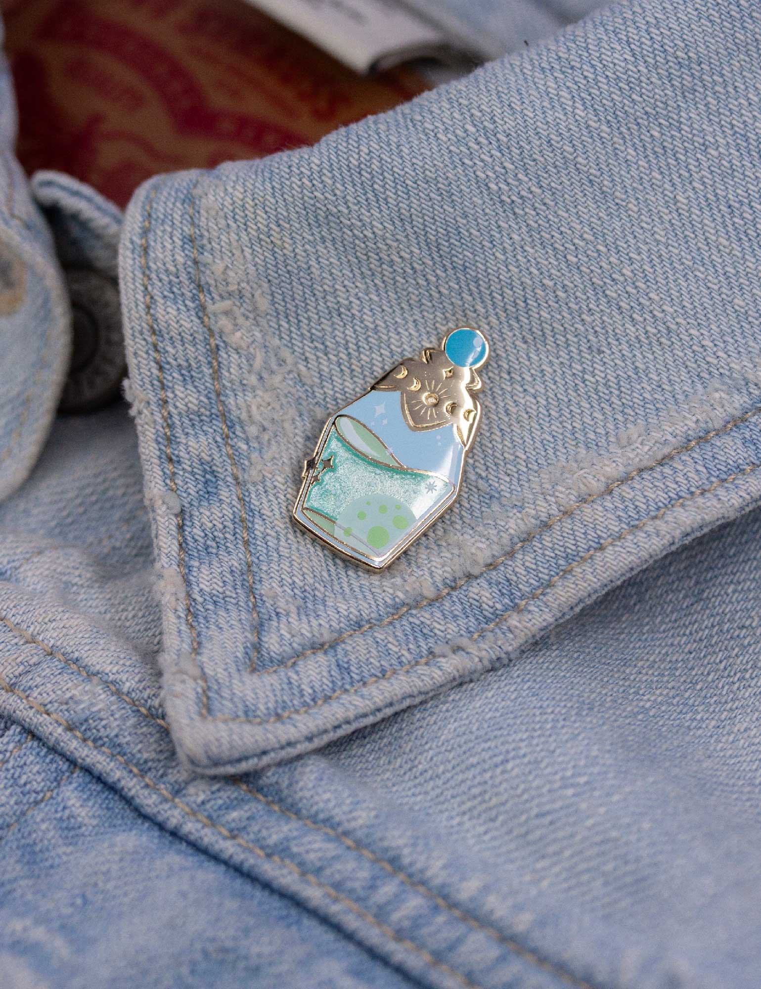 Moonwater potion enamel pin