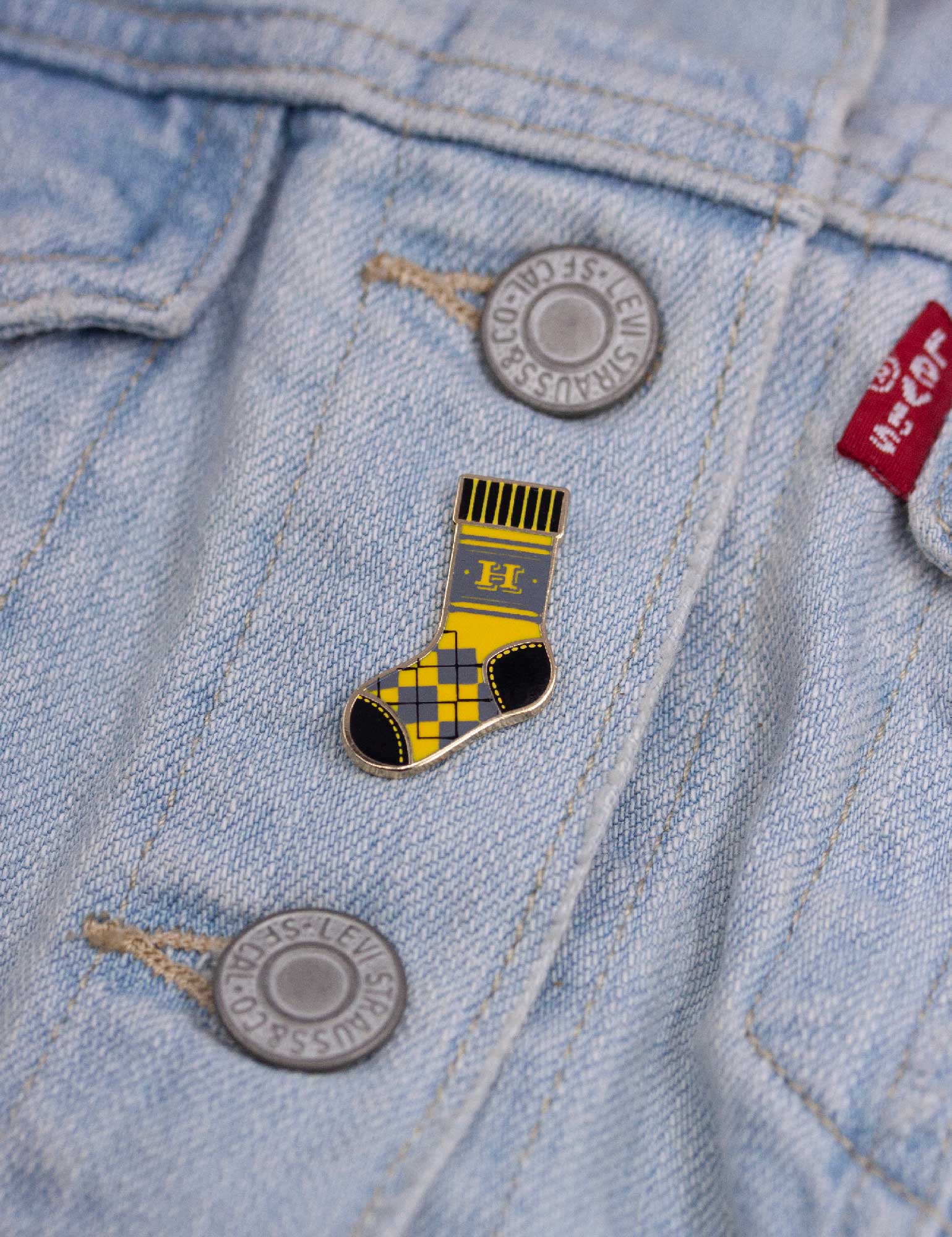 House sock enamel pin