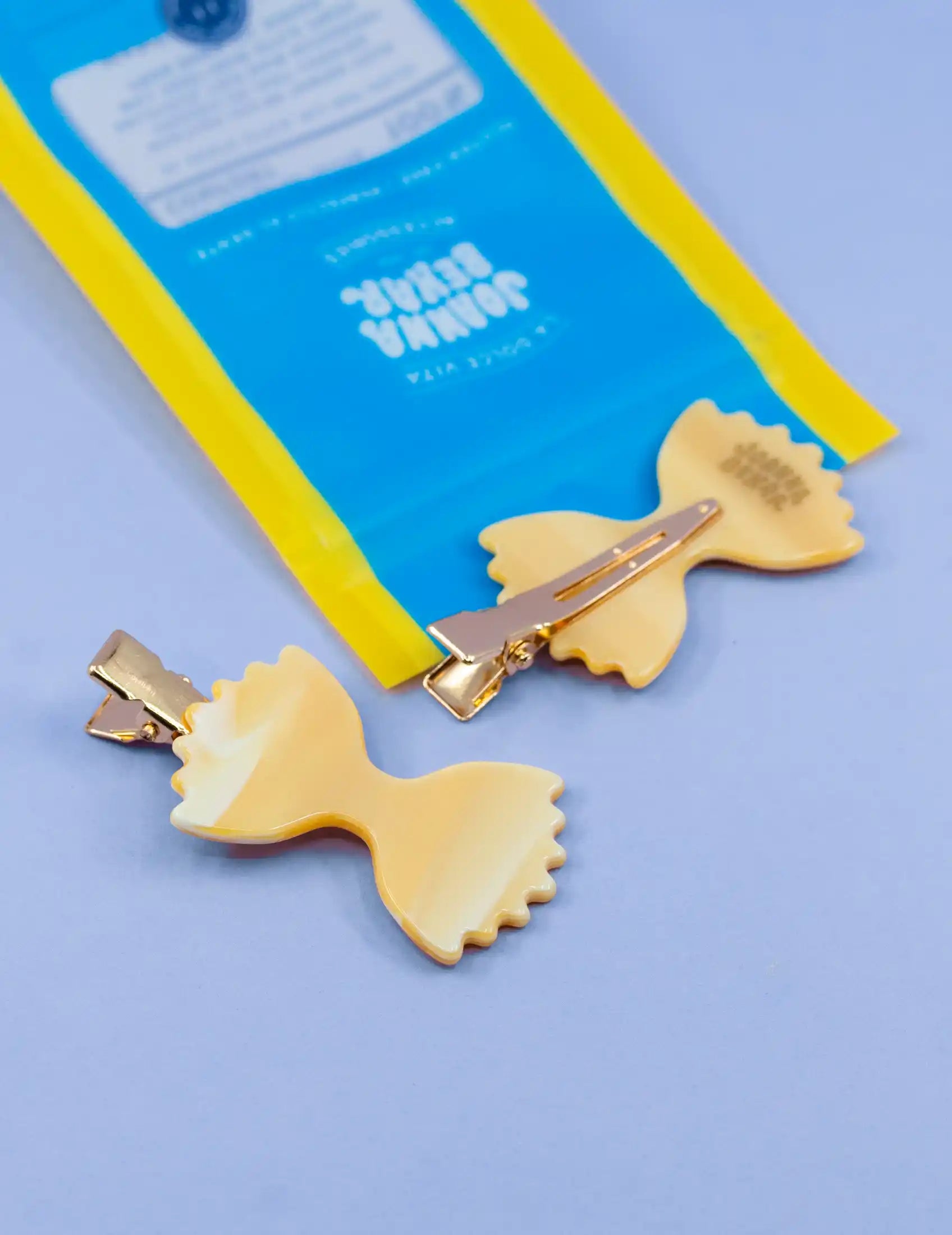 Farfalle bow tie pasta no crease hair clips