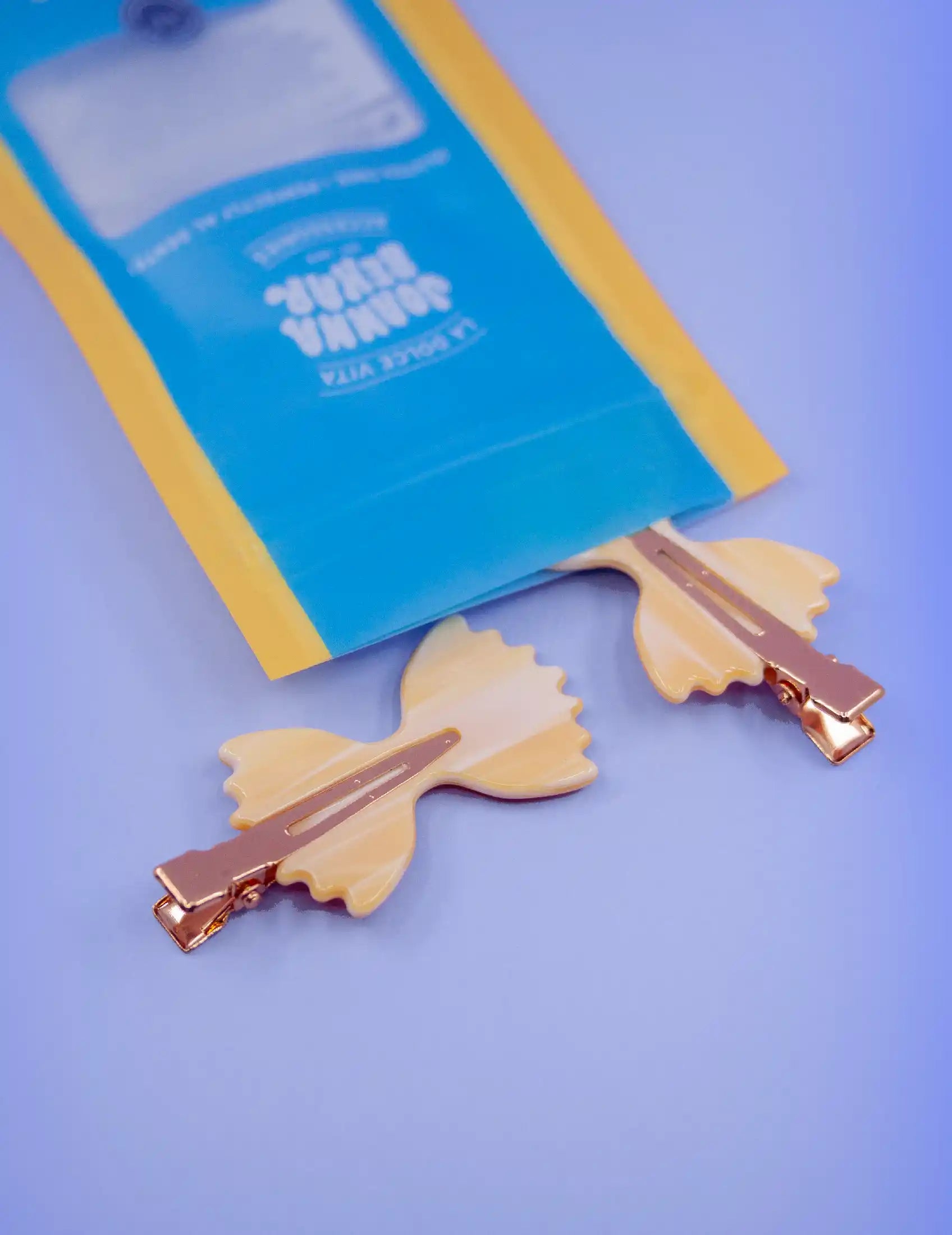 Farfalle bow tie pasta no crease hair clips