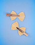 Farfalle bow tie pasta no crease hair clips