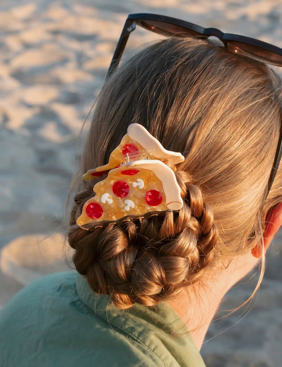 Pince à cheveux pour les amoureux de pizza