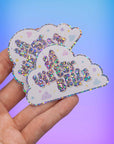 La vie est belle cloud Glitter STICKER