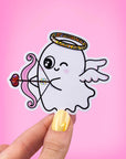 ✧ Valentine's ghost glitter sticker ✧