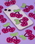 Happy Cherries glitter sticker