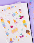 ice cream Dream clear Sticker sheet