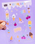 ice cream Dream clear Sticker sheet