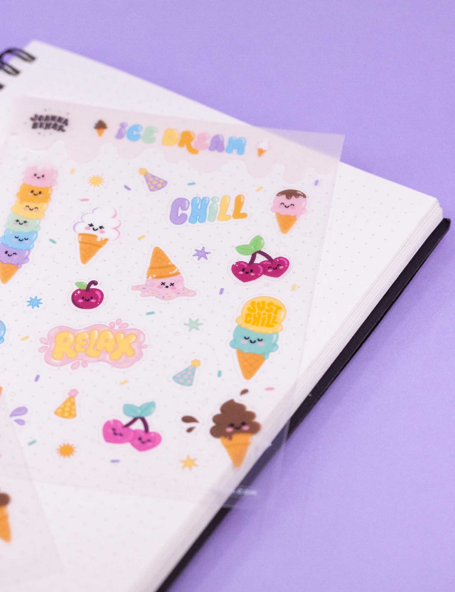 ice cream Dream clear Sticker sheet