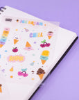 ice cream Dream clear Sticker sheet