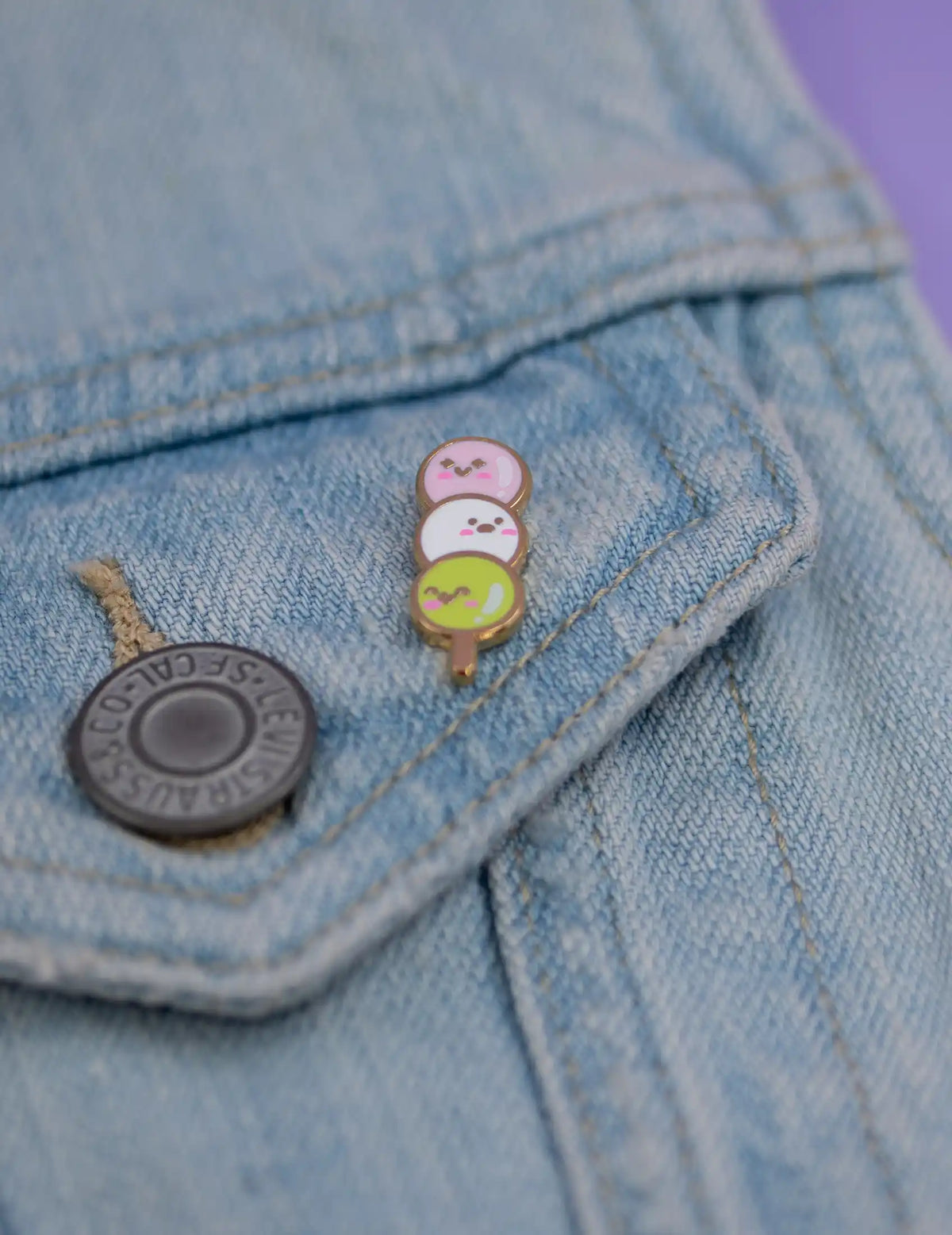 Dango enamel pin