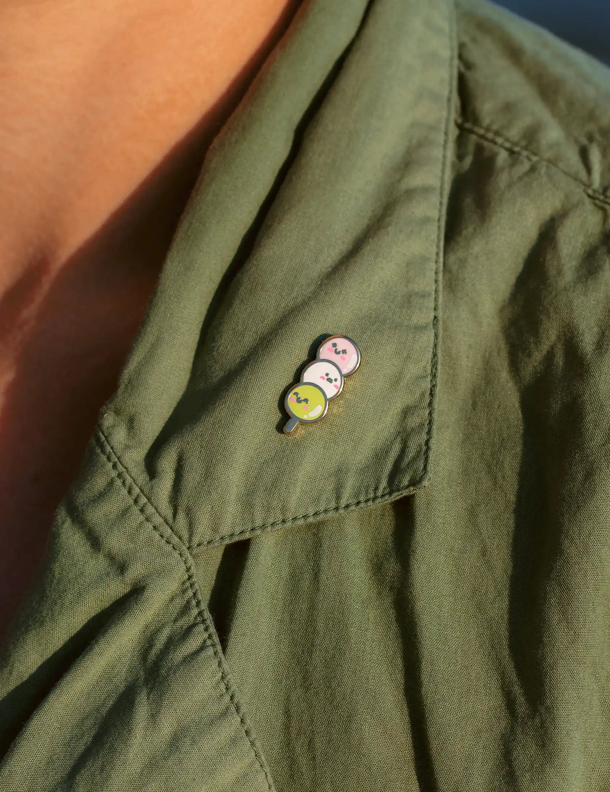 Dango enamel pin