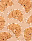 Kawaii croissant vinyl sticker