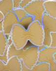 Farfalle pasta glitter sticker
