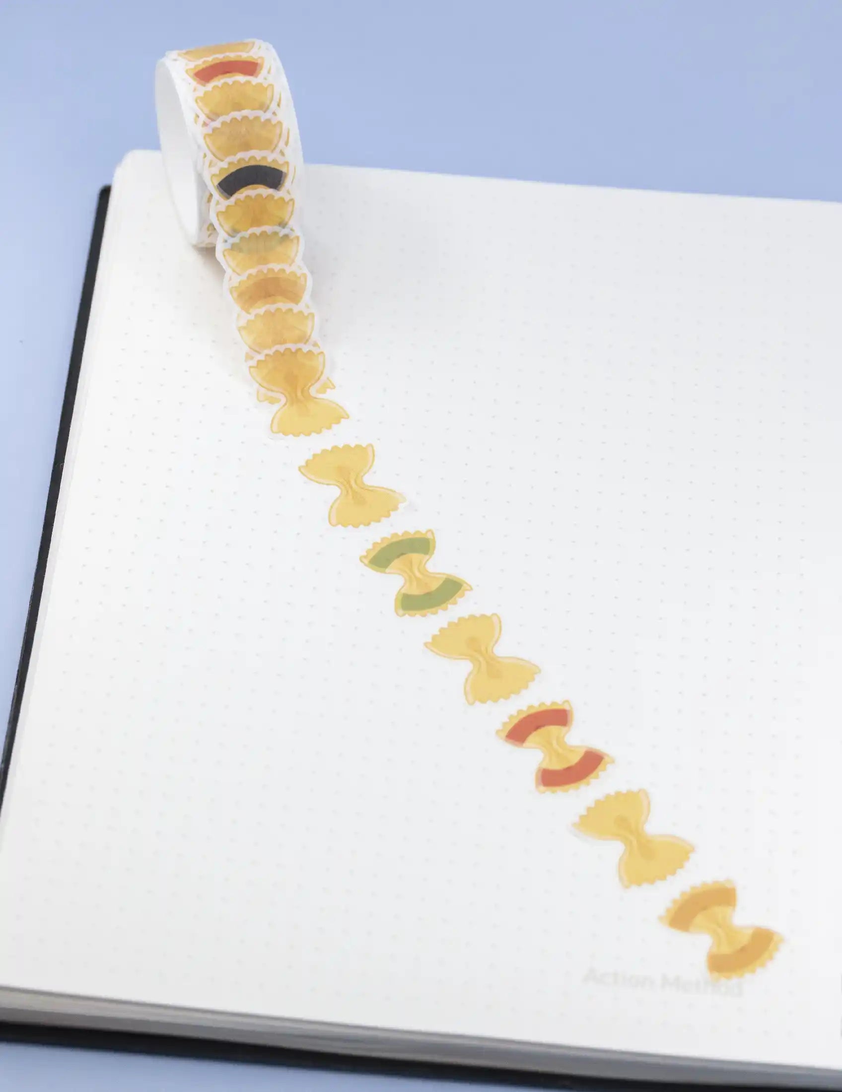 Farfalle pasta Washi tape stickers