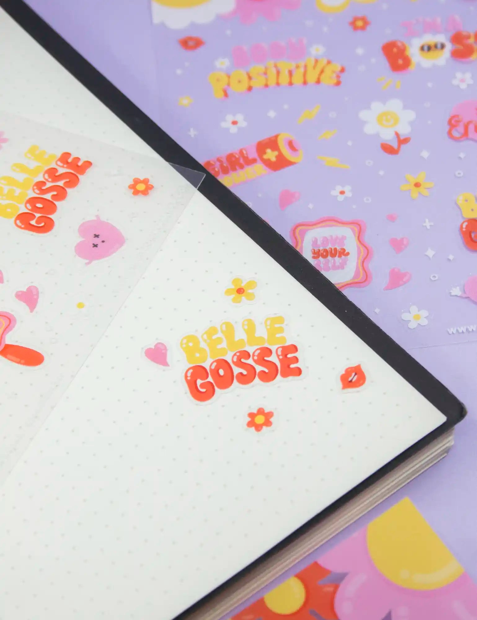 Girl power clear Sticker sheet