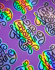 Just keep going holographic sticker