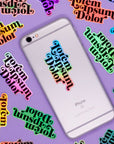 Lorem ipsum dolor holographic sticker