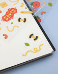 Pasta la Vista clear Sticker sheet