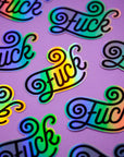 Fuck holographic Sticker