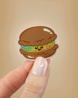 chocolate macaron glitter sticker
