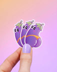 Aubergine tush STICKERS