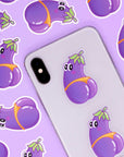 Aubergine tush STICKERS