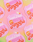 Wish I had more middle fingers vinyl sticker