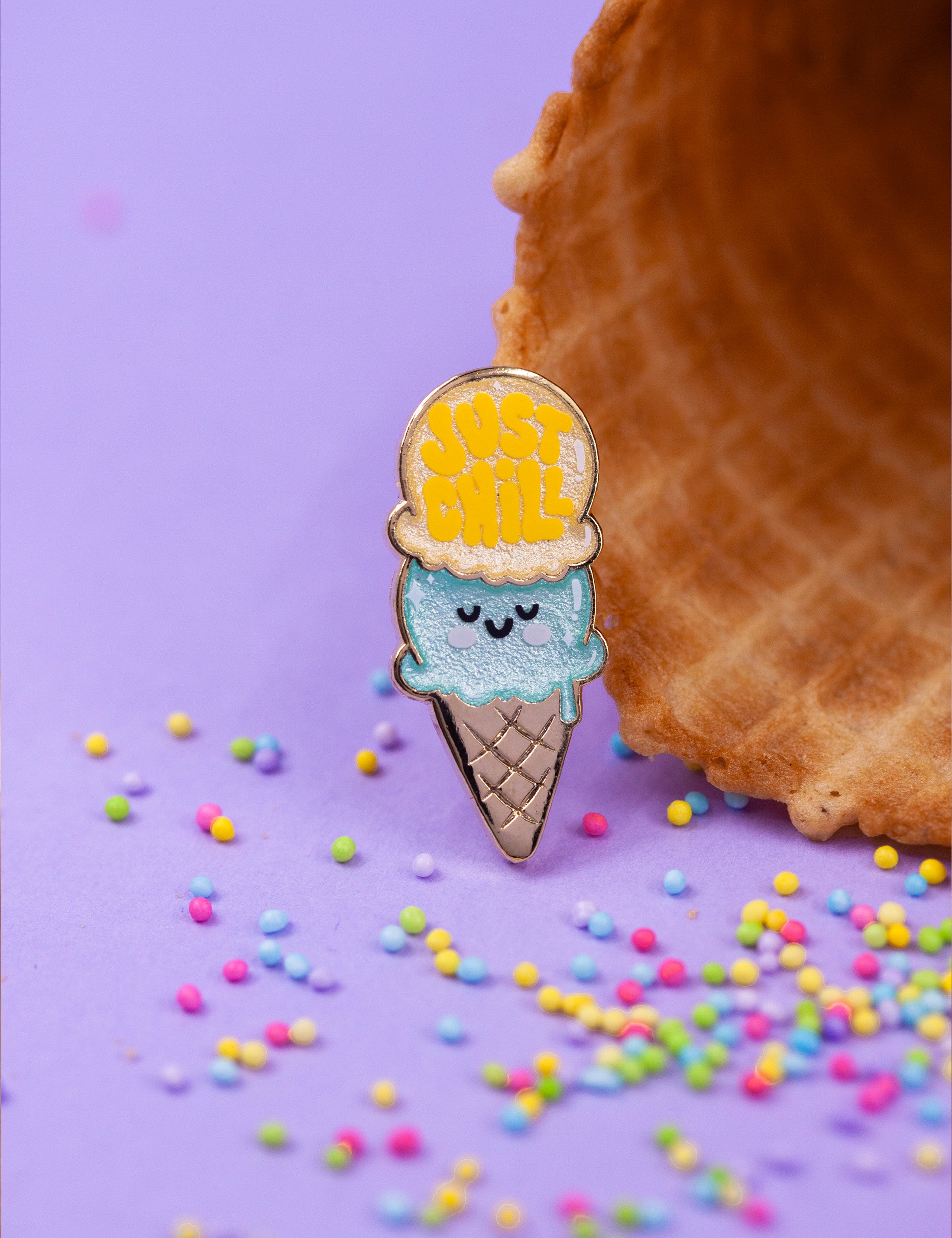 Just Chill ice cream Pin - regular size