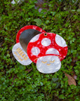 Mushroom pocket mirror