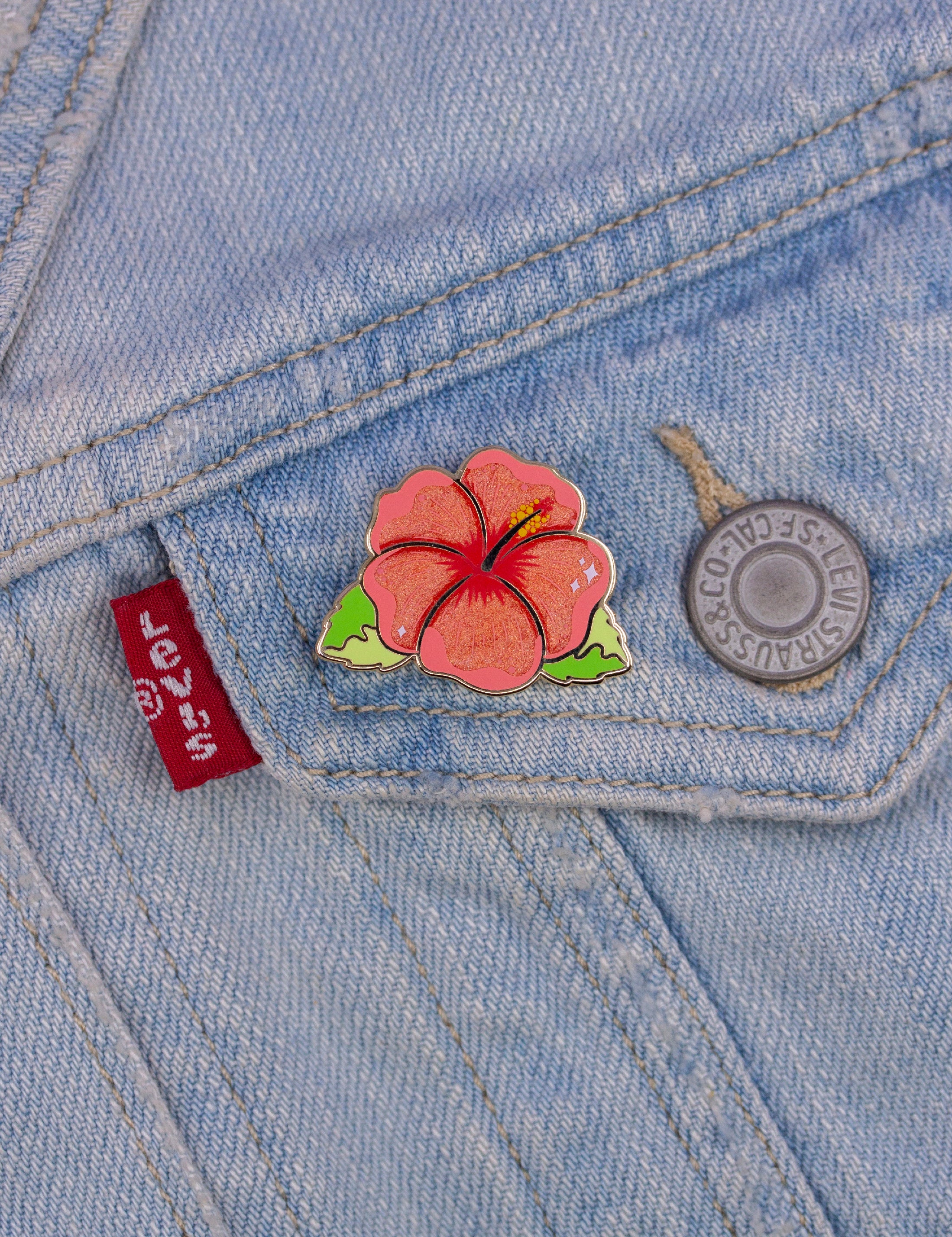 ❤ Help Maui Hibiscus Pin ❤