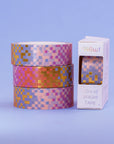 Pixelated gold foil detail washi tape