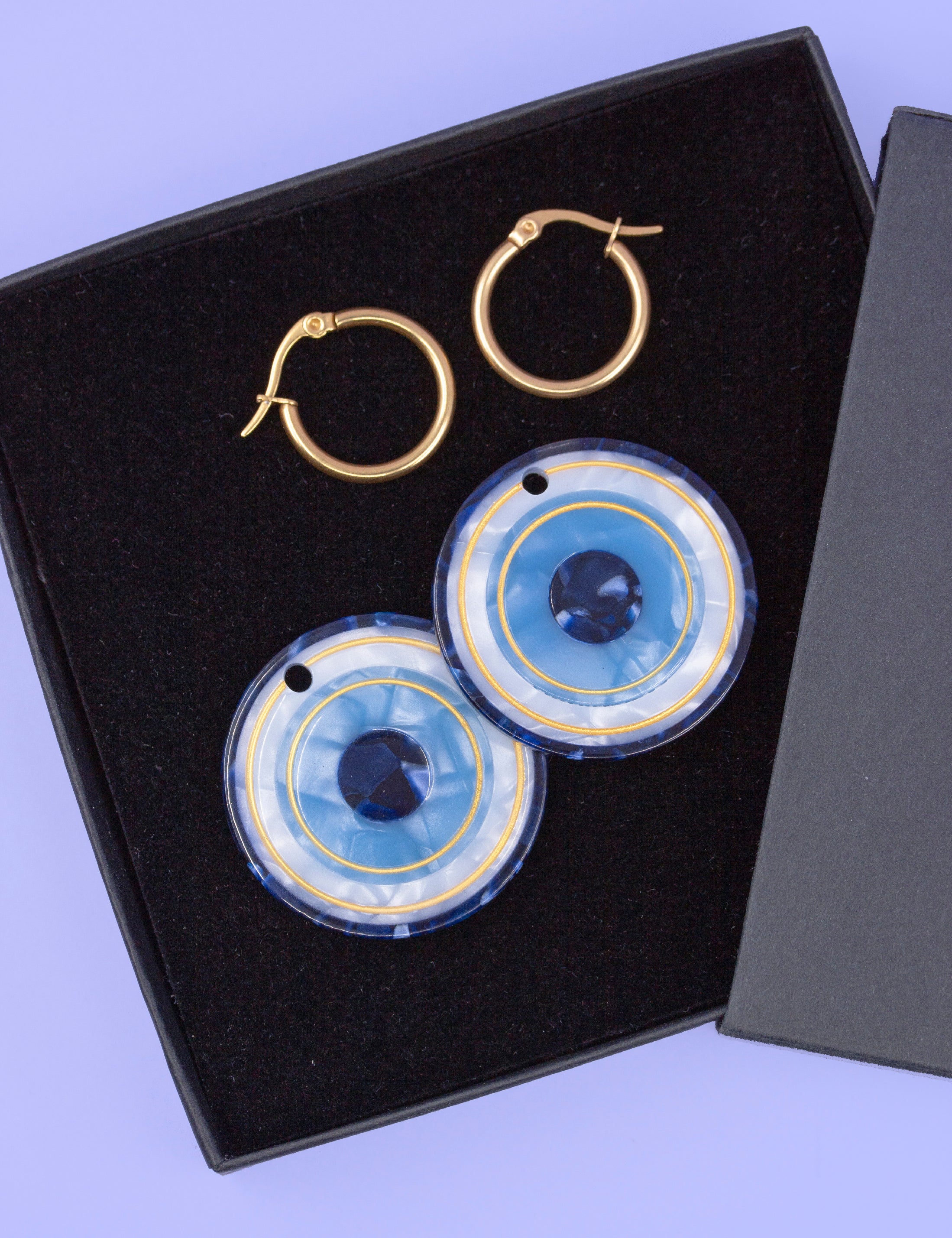 KEM GÖZ Evil Eye earrings