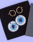 KEM GÖZ Evil Eye earrings