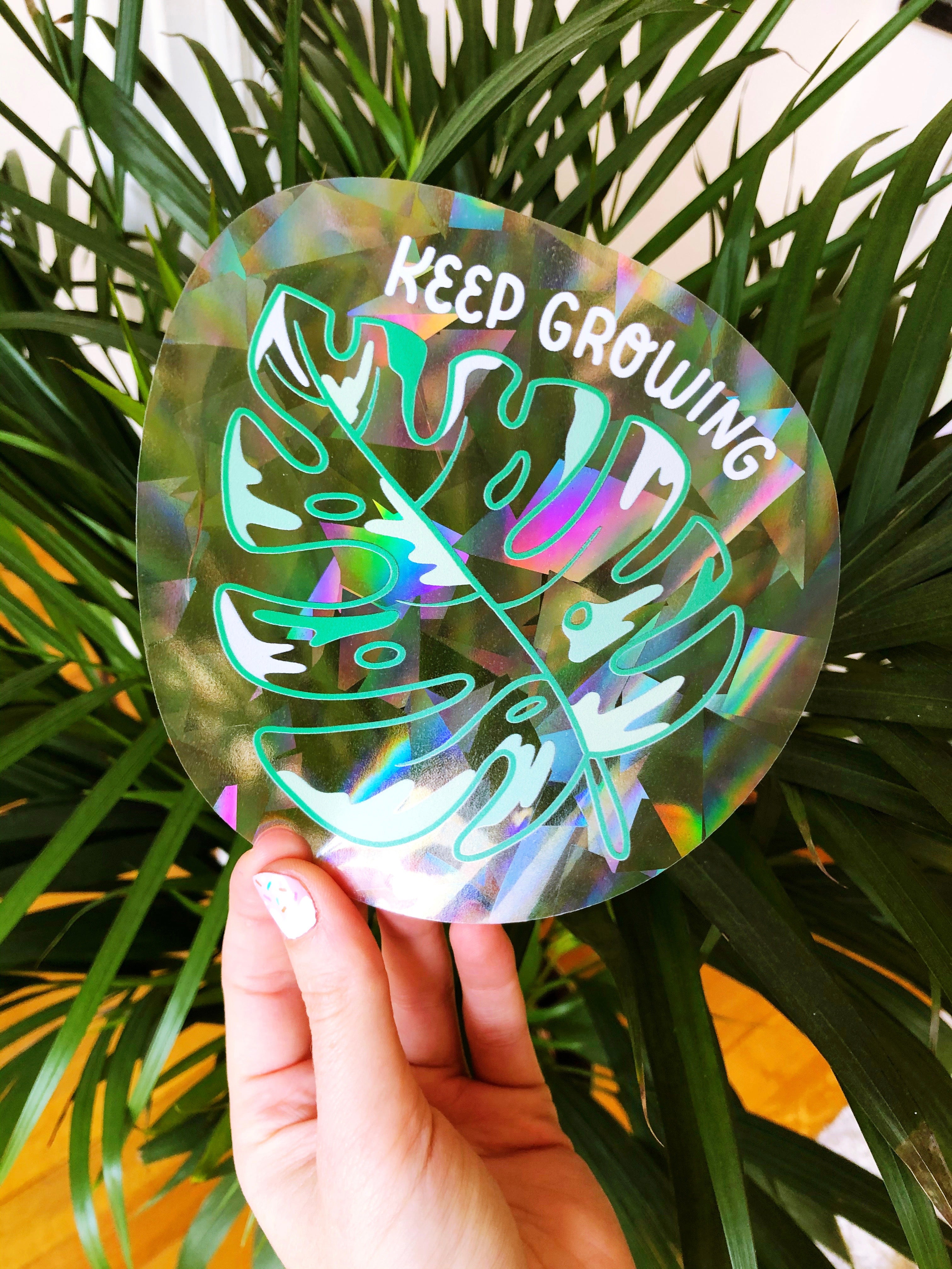 Keep Growing Suncatcher Decal