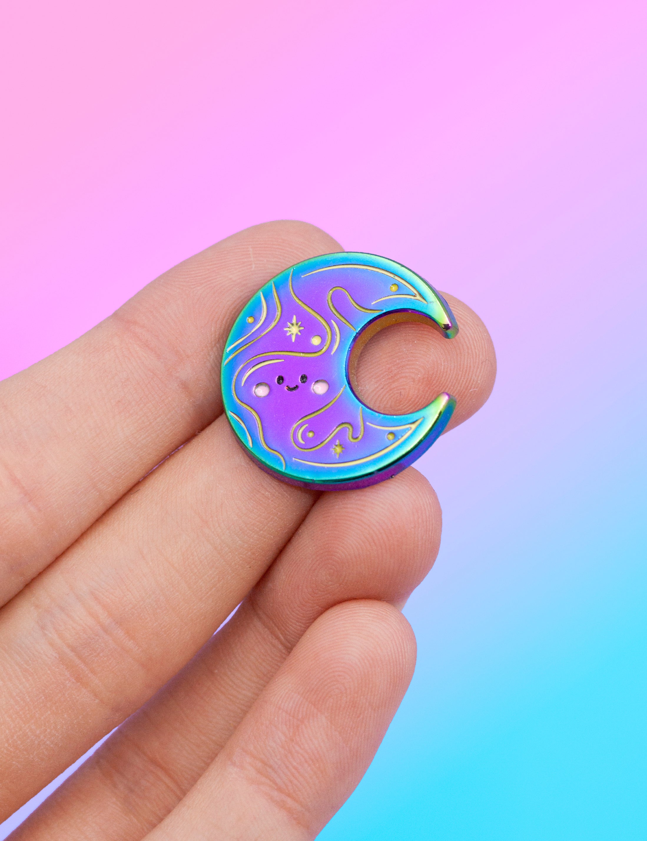 Celestial Moon pin