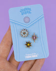 Celestial Stars variant mini pin set